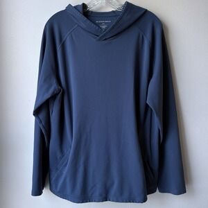 Mizzen Main Proflex Performance Hoodie Large Blue Pockets Outdoors Athletic